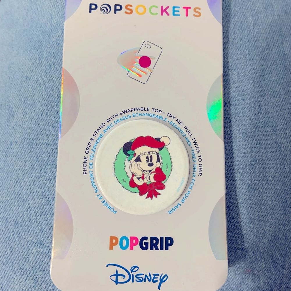 Disney Santa Minnie PopGrip by PopSocket - Christmas